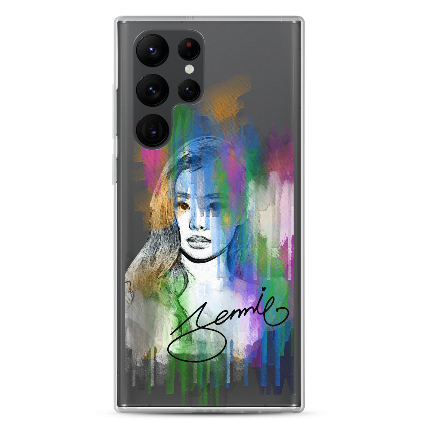 BLACKPINK Jennie, Kim Jennie Waterpaint portrait Samsung Case