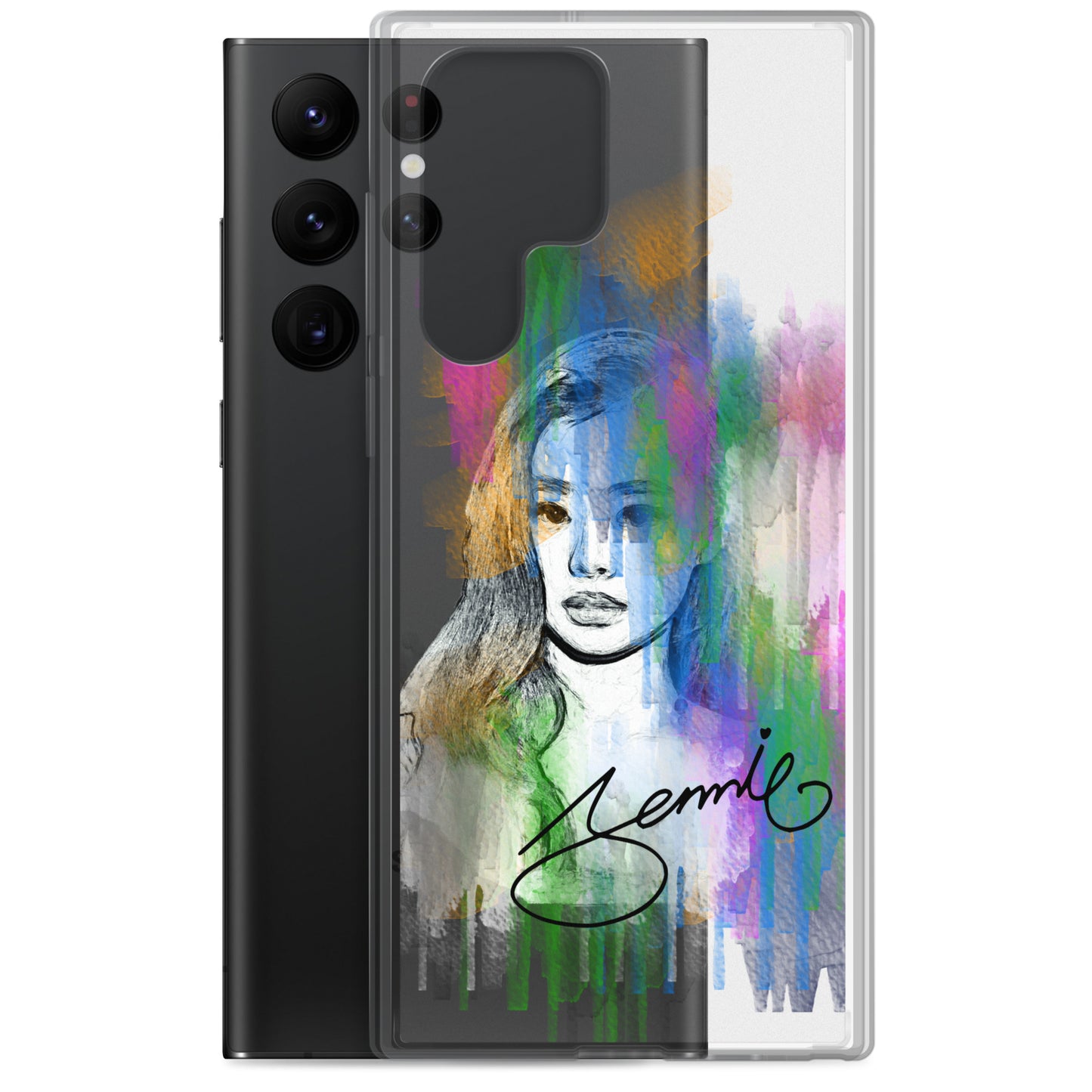 BLACKPINK Jennie, Kim Jennie Waterpaint portrait Samsung Case