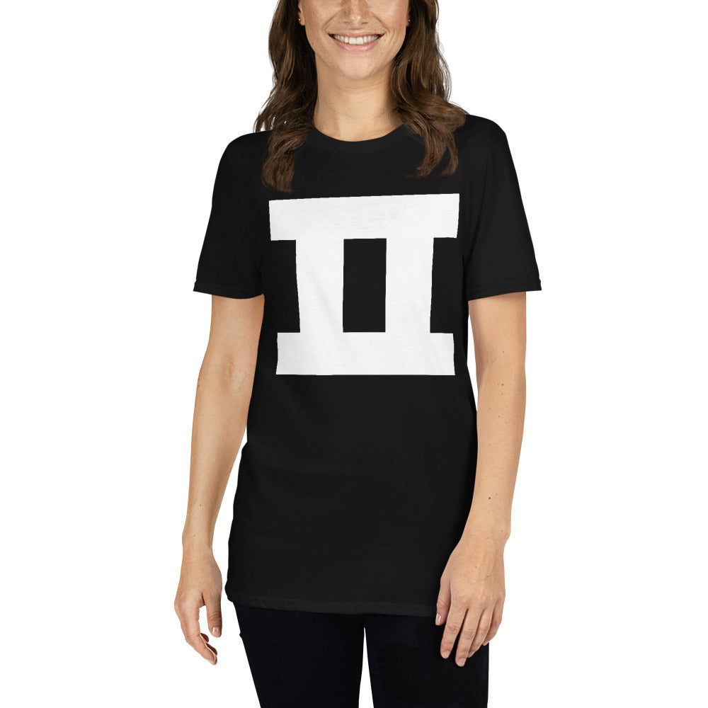 Korean Hangul Pieup (p, f) sound Geometrical Consonant Unisex T-Shirt