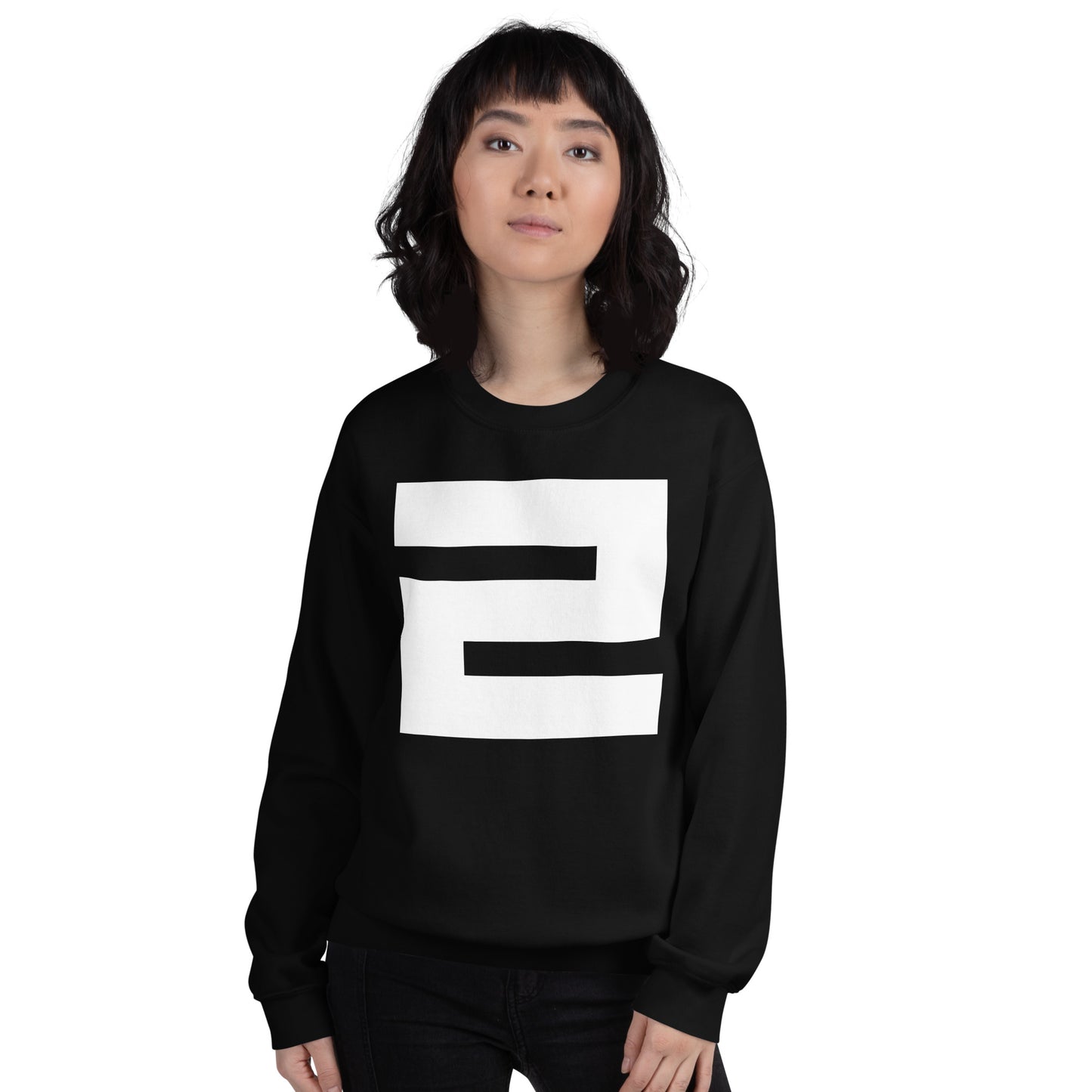 Korean Hangul Rieul (l, r) sound Geometrical Consonant Unisex Sweatshirt