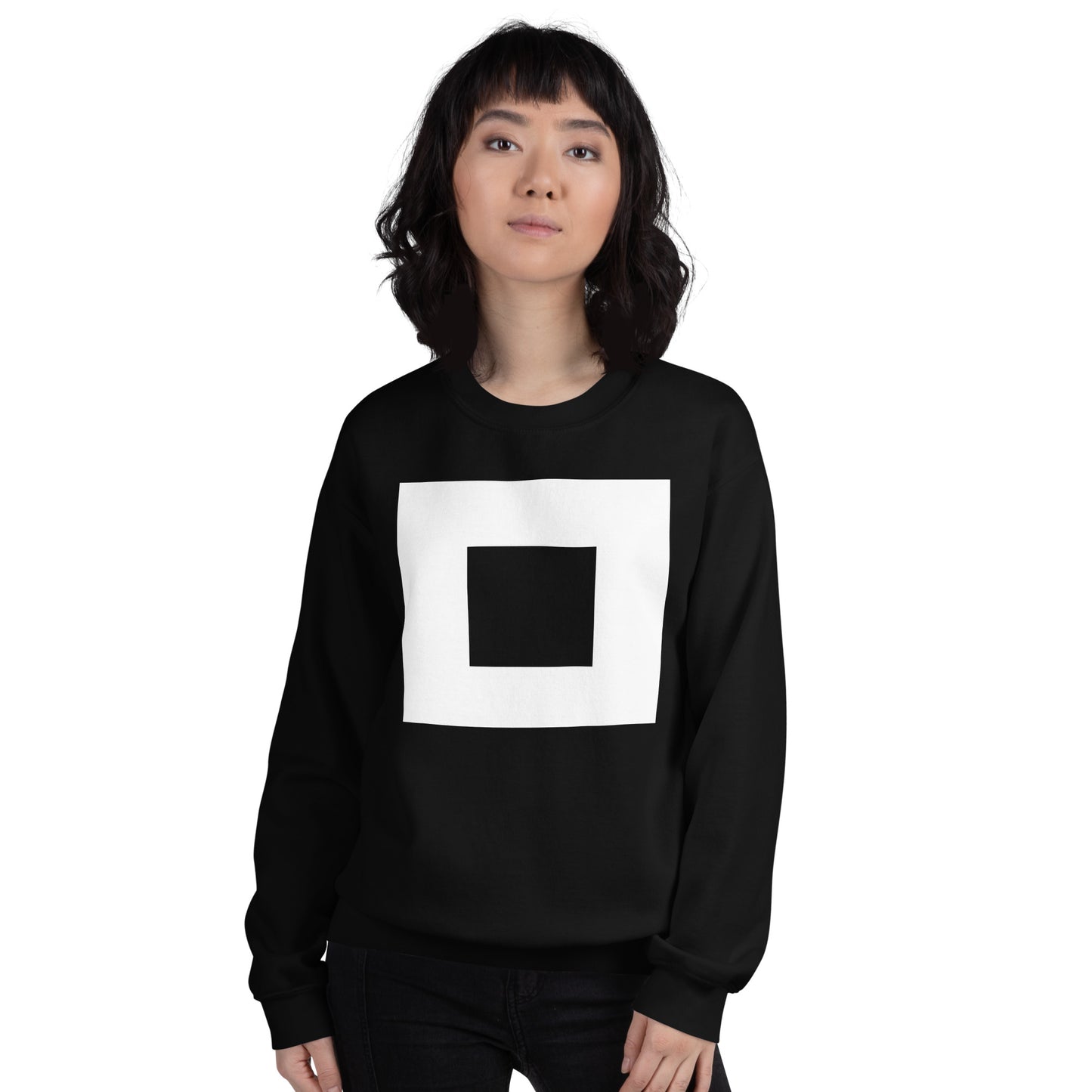 Korean Hangul Mieum (m) sound Geometrical Consonant Unisex Sweatshirt