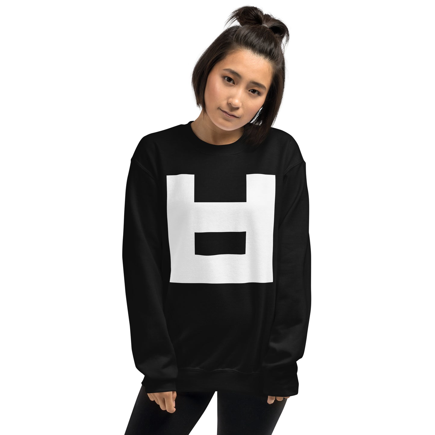 Korean Hangul Bieup (b, v) sound Geometrical Consonant Unisex Sweatshirt