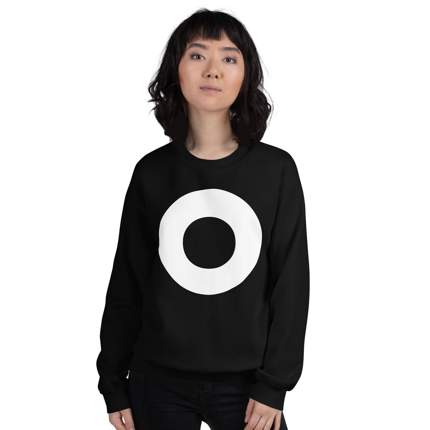Korean Hangul Ieung (-ng) sound Geometrical Consonant Unisex Sweatshirt