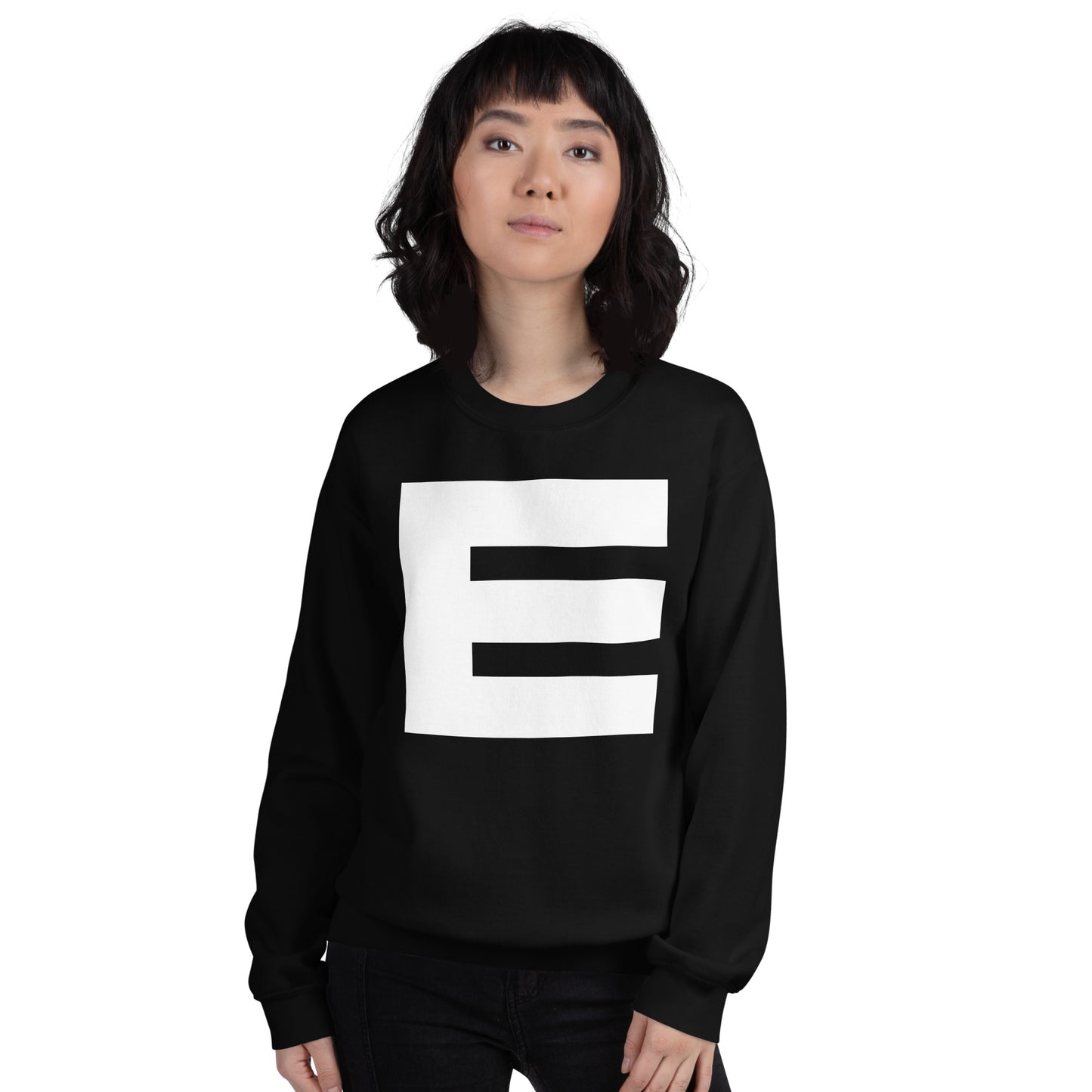 Korean Hangul Tieut (t) sound Geometrical Consonant Unisex Sweatshirt