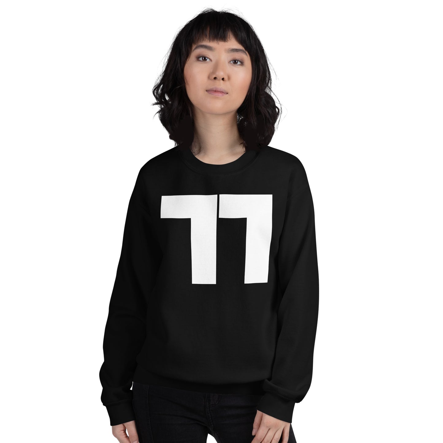 Korean Hangul Ssang Giyeok (gg) sound Geometrical Consonant Unisex Sweatshirt