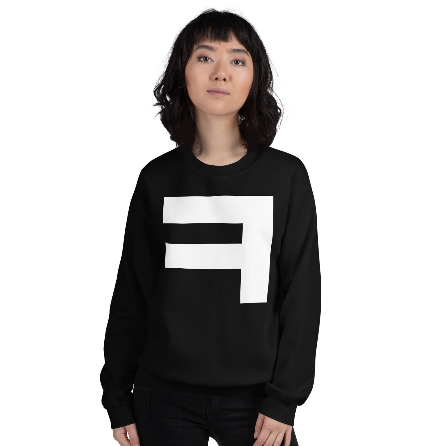 Korean Hangul Kieuk (k) sound Geometrical Consonant Unisex Sweatshirt