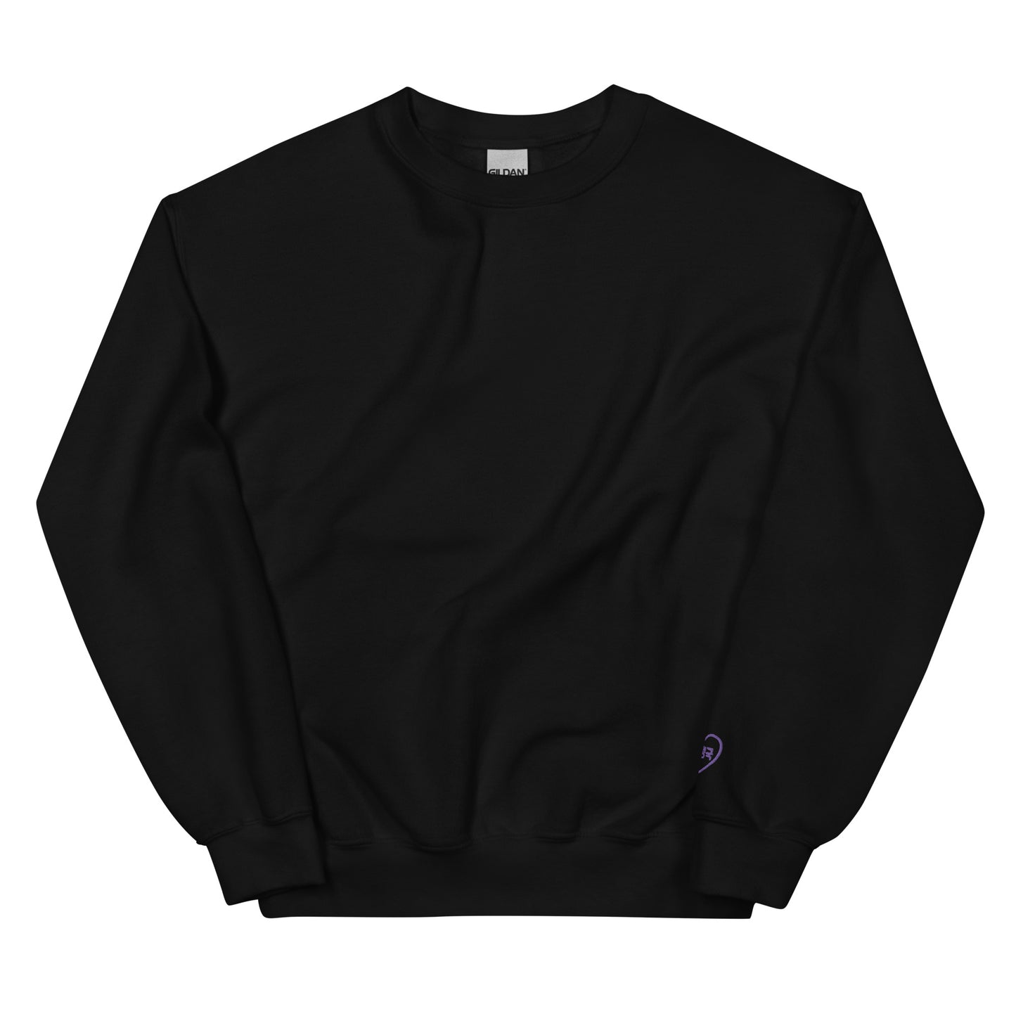 BTS Jungkook, Jeon Jung-kook Purple Heart Embroidery Unisex Sweatshirt