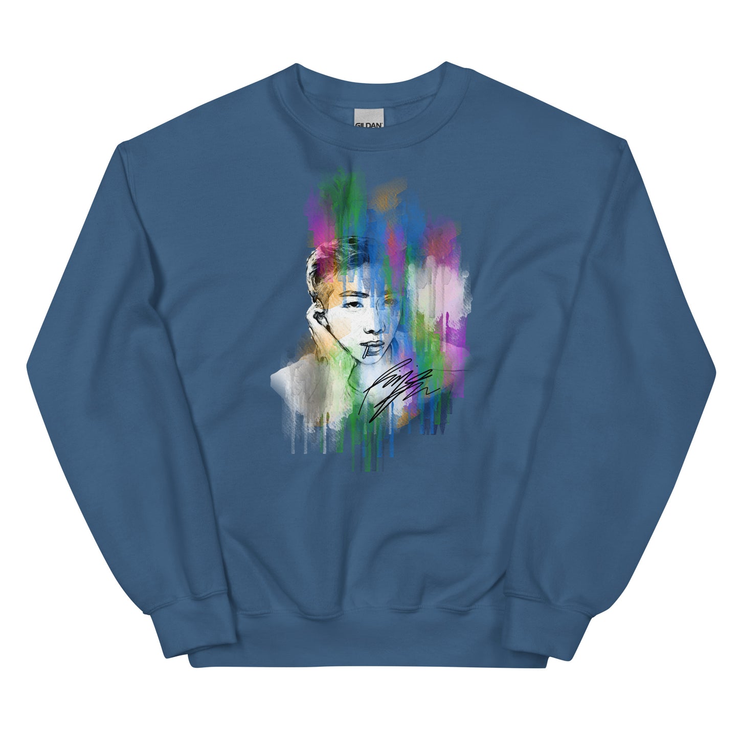 BTS RM, Kim Nam-joon Waterpaint Portrait Unisex Sweatshirt