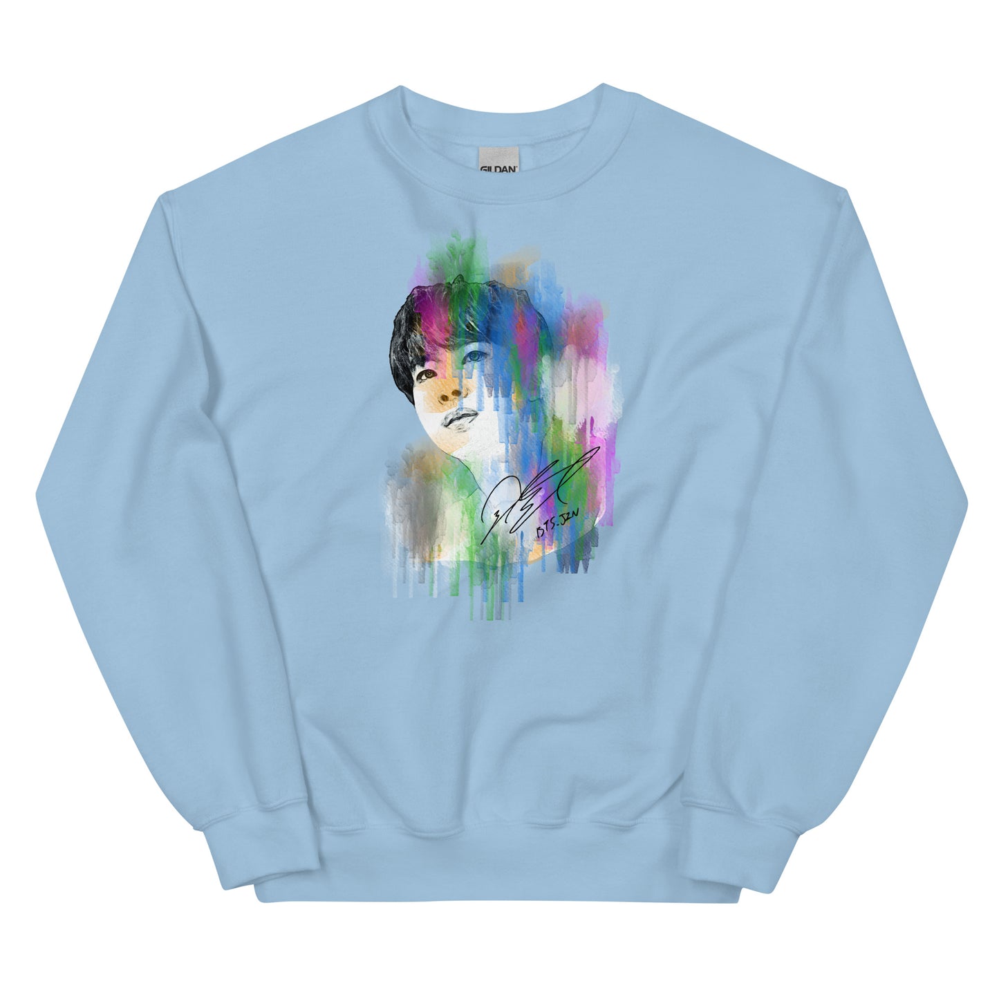 BTS Jin, Kim Seok-jin Waterpaint Portrait Unisex Sweatshirt