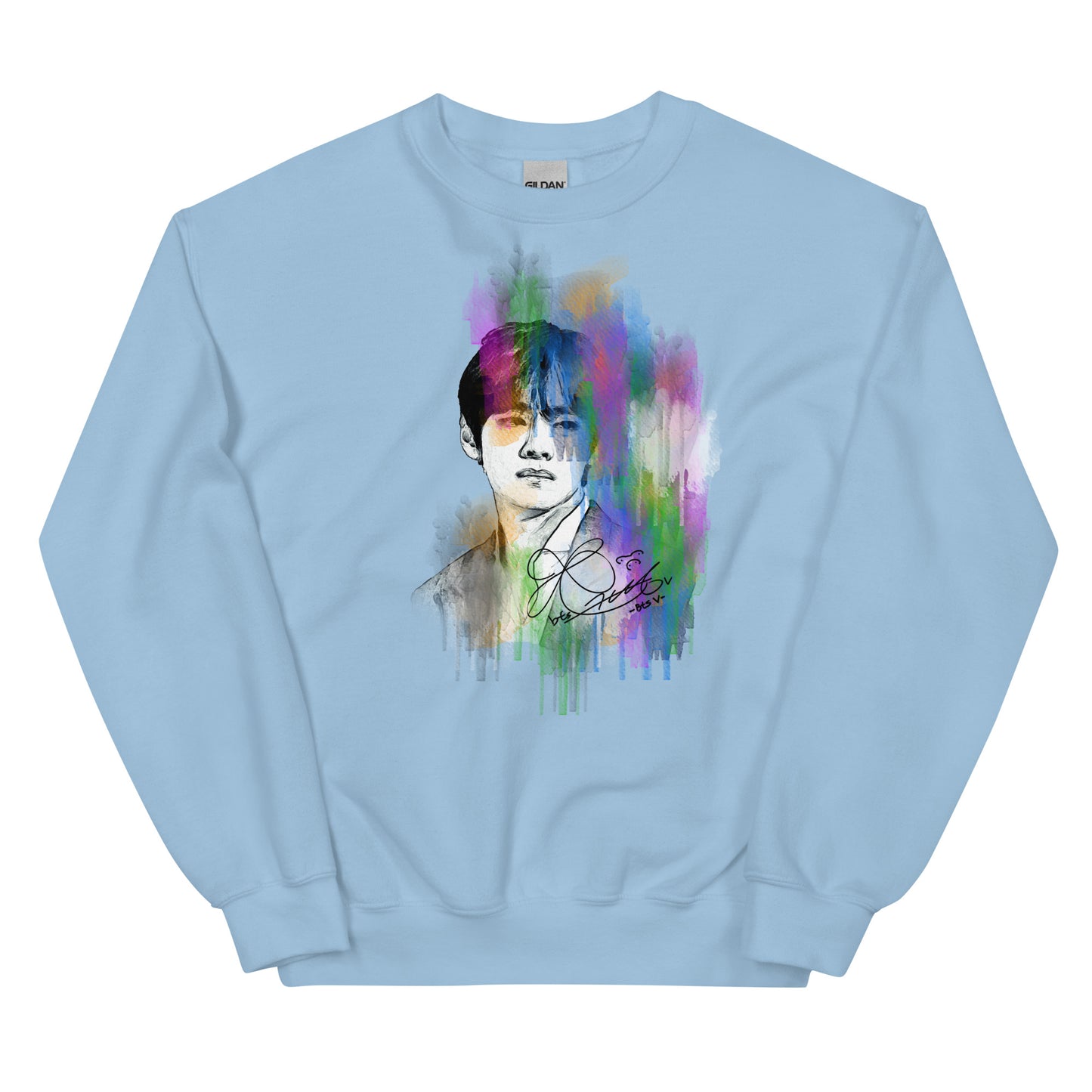 BTS V, Kim Tae-hyung Waterpaint Portrait Unisex Sweatshirt