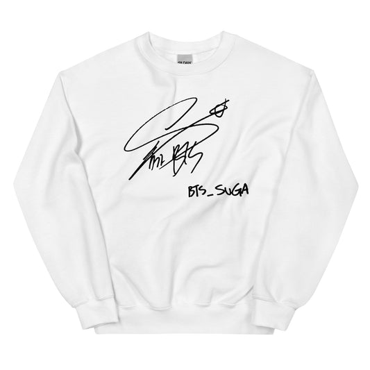 BTS Suga, Min Yoon-gi Signature Unisex Sweatshirt