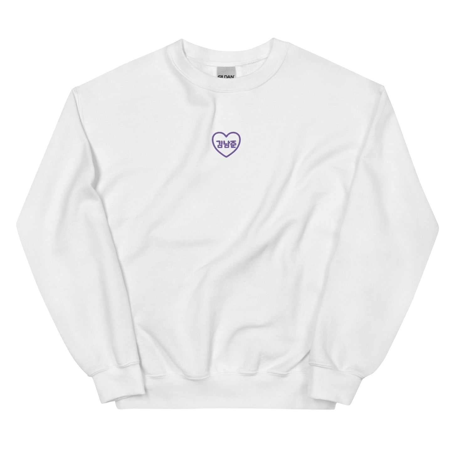 BTS RM, Kim Nam-joon BTS Purple Embroidery Unisex Sweatshirt