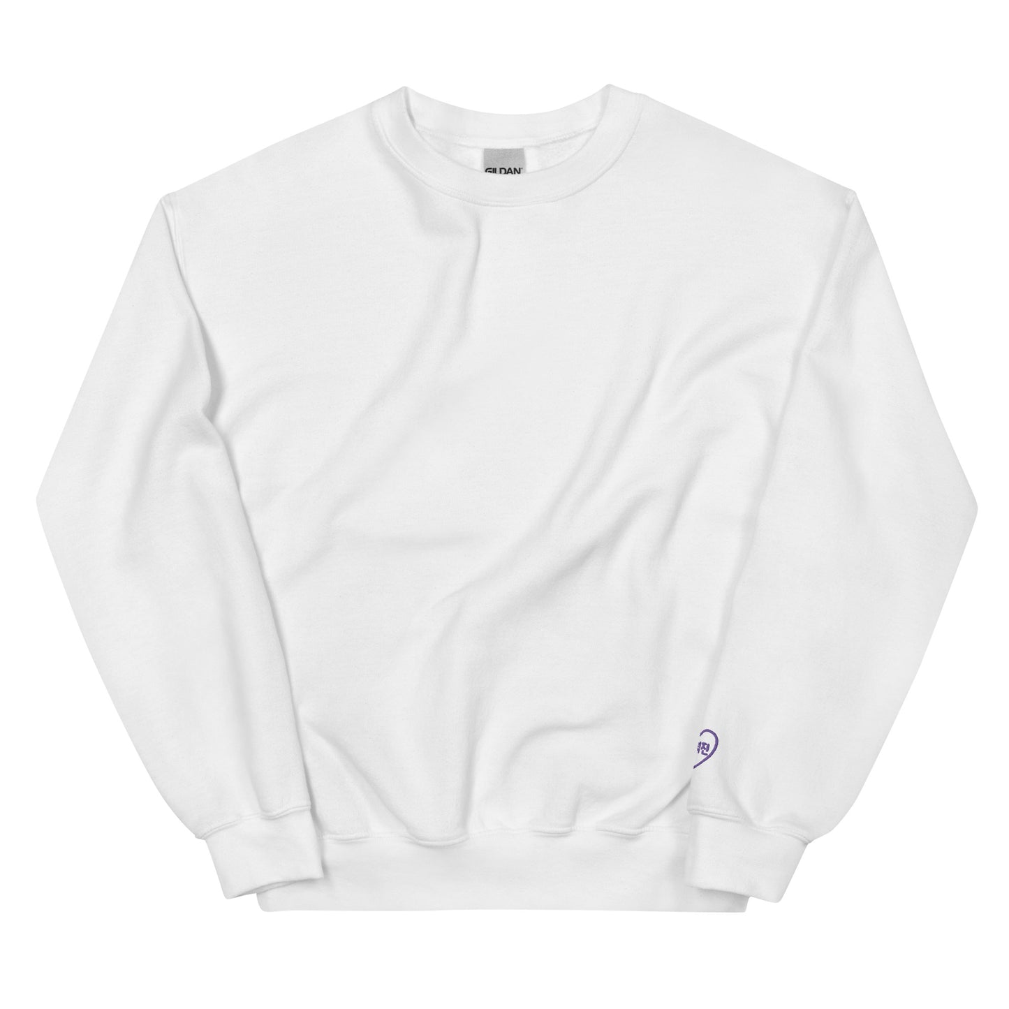 BTS Jin, Kim Seok-jin Purple Heart Embroidery Unisex Sweatshirt