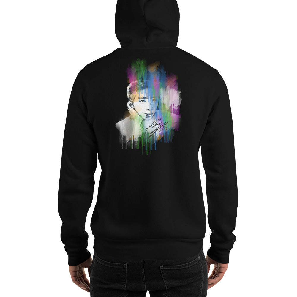 BTS RM, Kim Nam-joon Waterpaint Portrait Unisex Hoodie