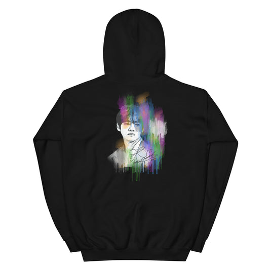 BTS V, Kim Tae-hyung Waterpaint Portrait Unisex Hoodie