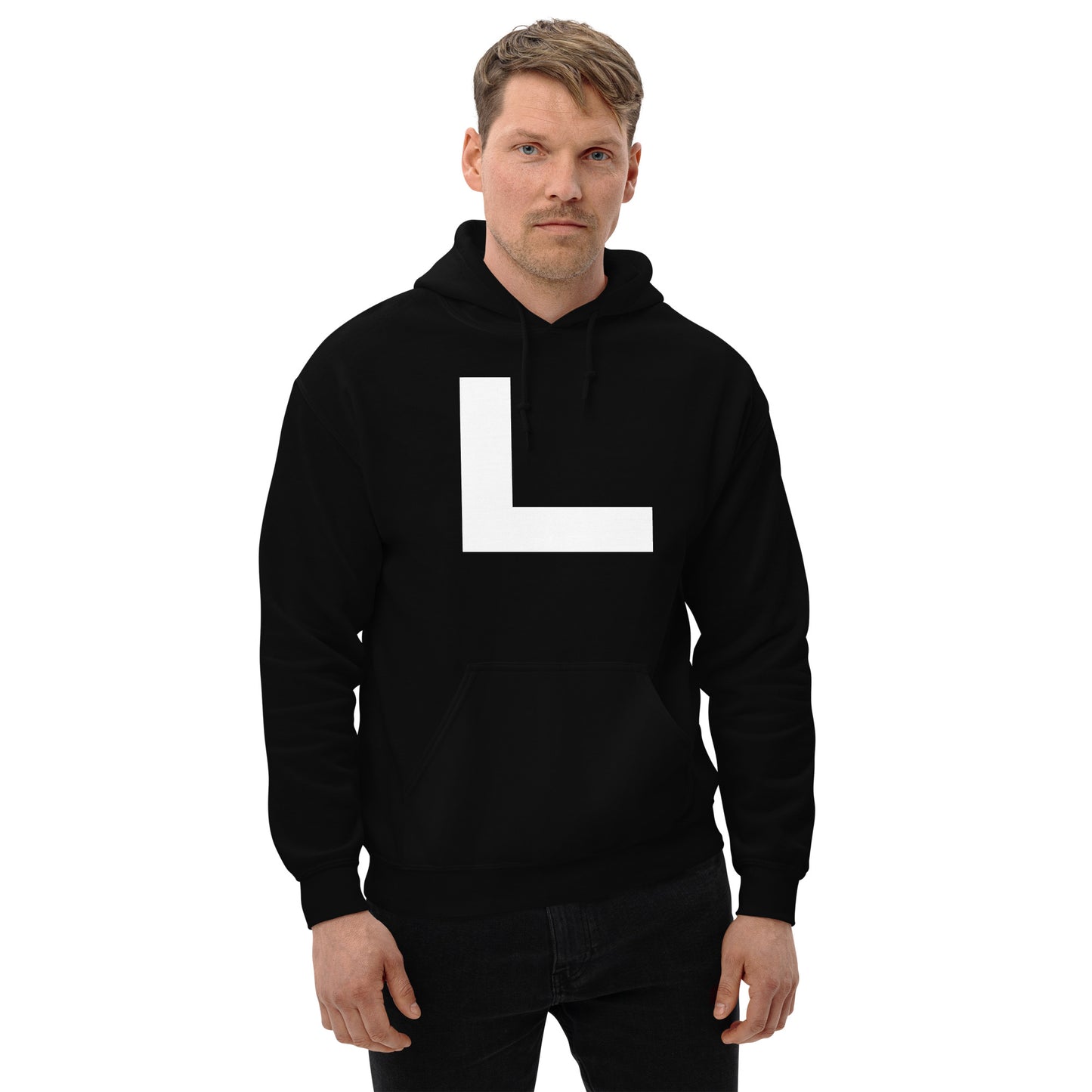 Korean Hangul Nieun (n) sound Geometrical Consonant Unisex Hoodie