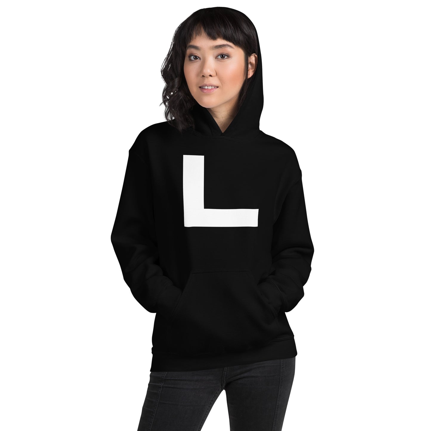 Korean Hangul Nieun (n) sound Geometrical Consonant Unisex Hoodie