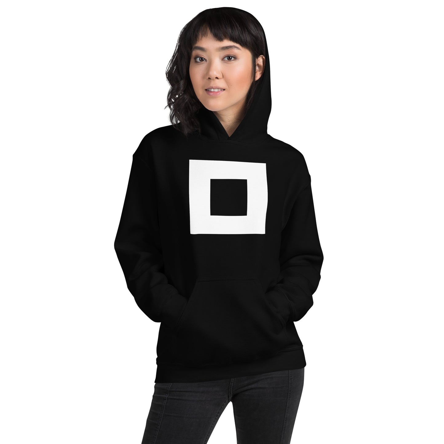 Korean Hangul Mieum (m) sound Geometrical Consonant Unisex Hoodie