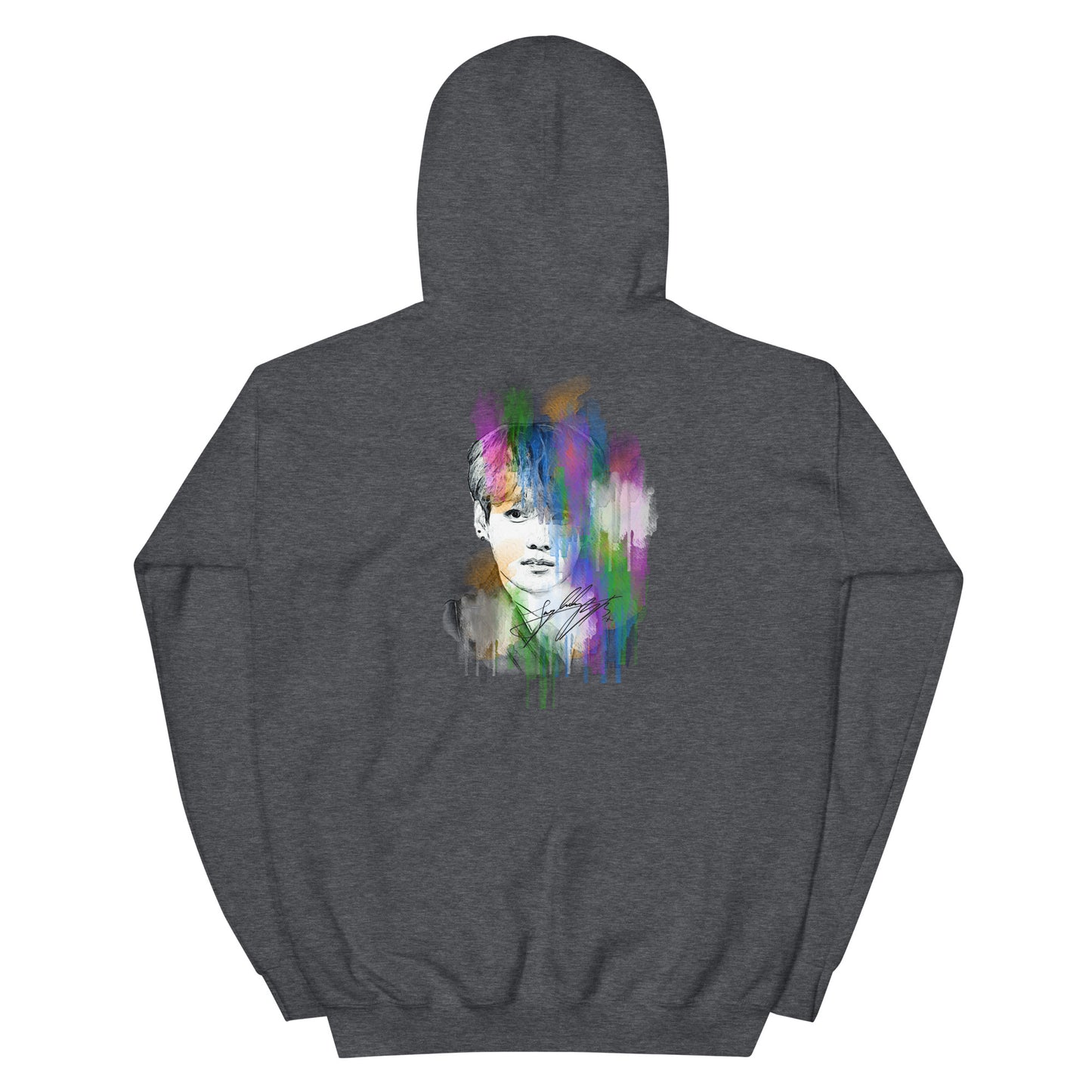 BTS Jungkook, Jeon Jung-kook Waterpaint Portrait Unisex Hoodie