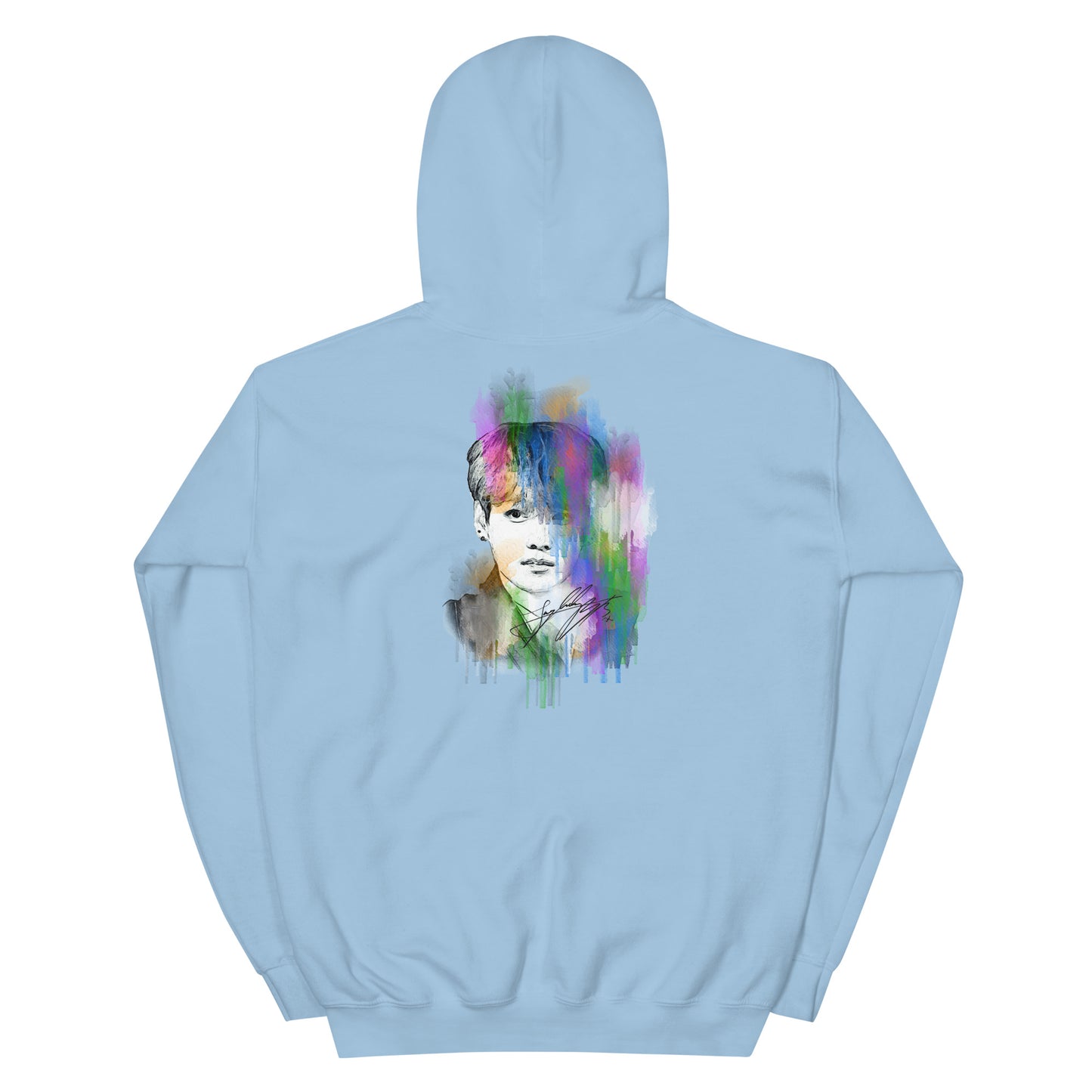 BTS Jungkook, Jeon Jung-kook Waterpaint Portrait Unisex Hoodie