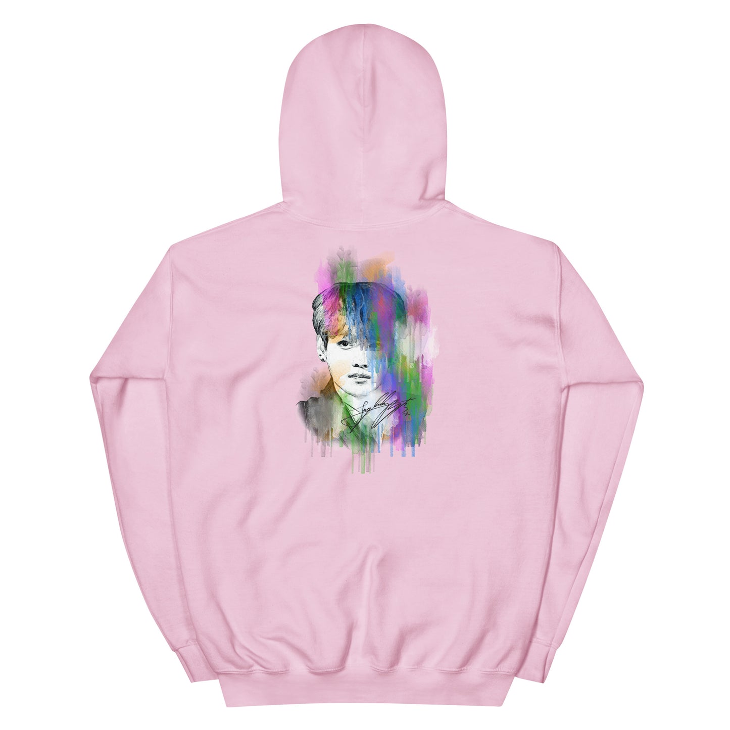 BTS Jungkook, Jeon Jung-kook Waterpaint Portrait Unisex Hoodie