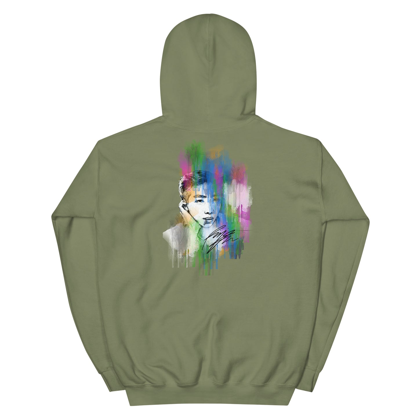 BTS RM, Kim Nam-joon Waterpaint Portrait Unisex Hoodie