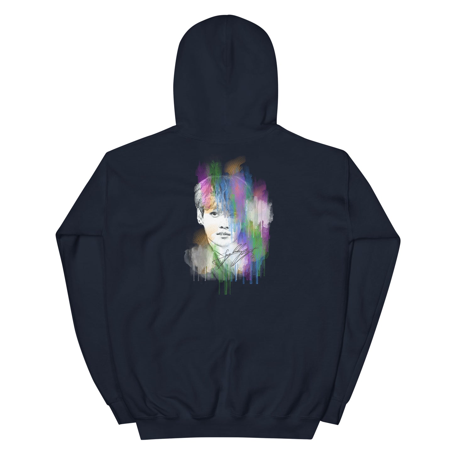 BTS Jungkook, Jeon Jung-kook Waterpaint Portrait Unisex Hoodie