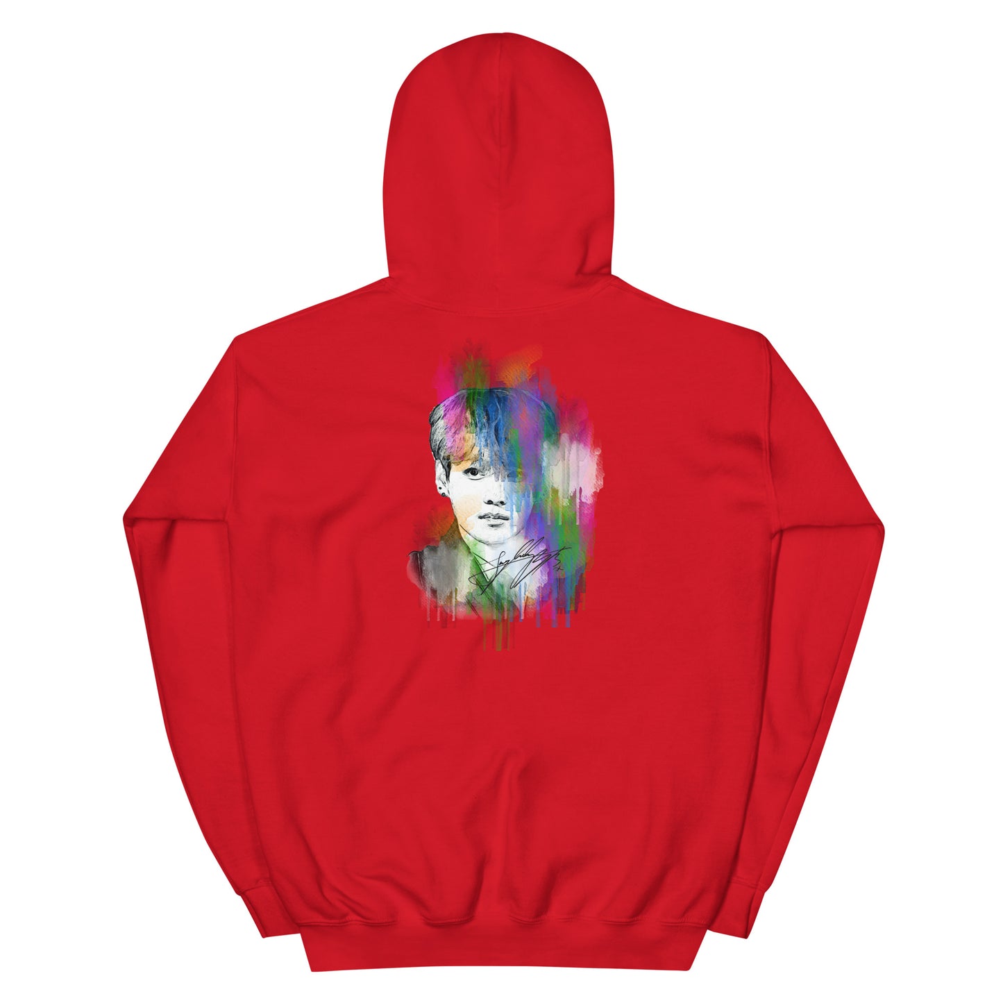 BTS Jungkook, Jeon Jung-kook Waterpaint Portrait Unisex Hoodie