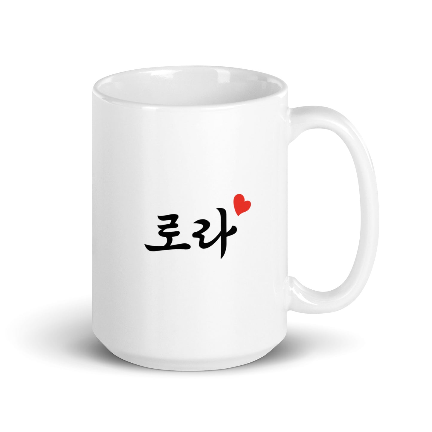 Laura in Hangul Custom Name Gift Ceramic Mug
