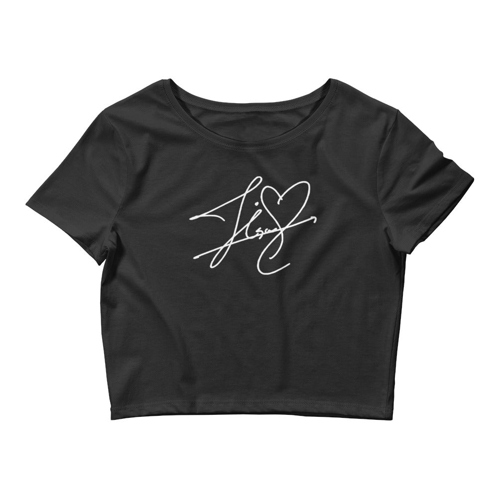 BLACKPINK Jisoo, Kim Jisoo Autograph Women's Cropped T-Shirt