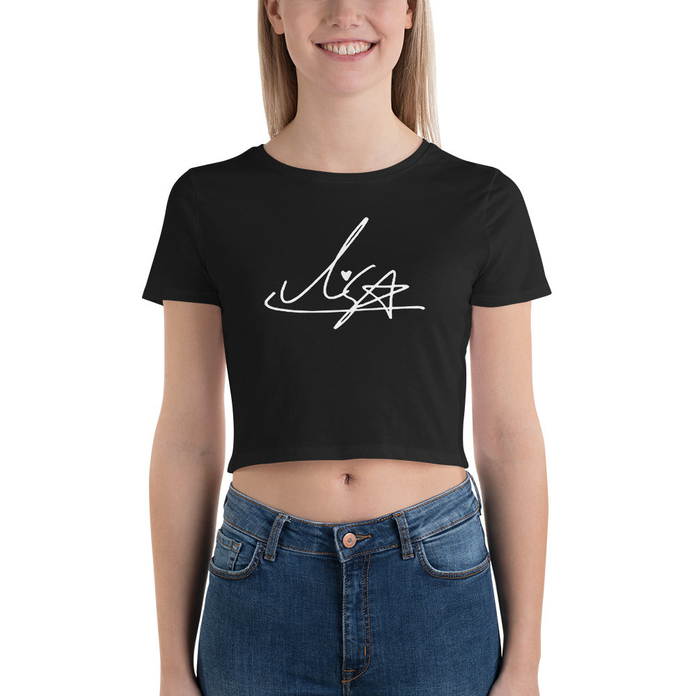 BLACKPINK Lisa, Lalisa Manobal Autograph Women's Cropped T-Shirt