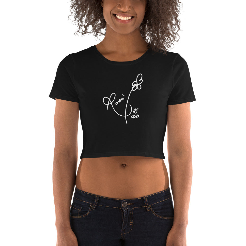 BLACKPINK Rosé, Roseanne Park Autograph Women's Cropped T-Shirt
