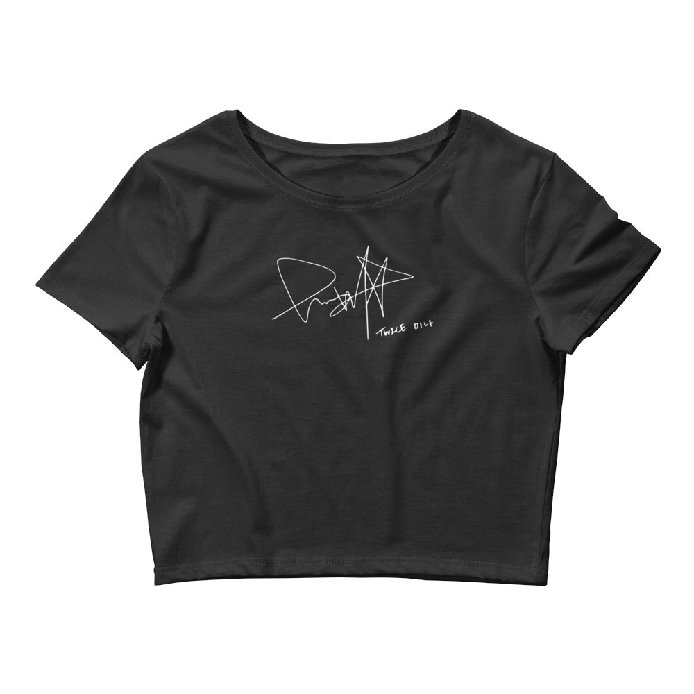 TWICE Mina, Mina Sharon Myoi Autograph Women's Cropped T-Shirt