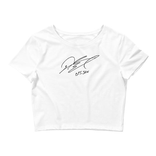 BTS Jin, Kim Seok-jin Autograph Women's Cropped T-Shirt