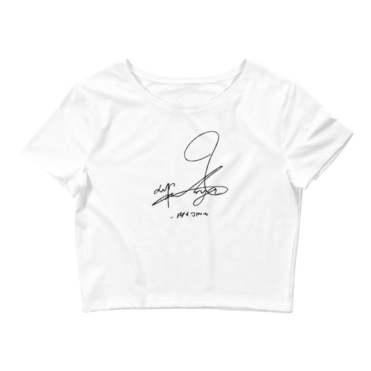 BTS Jimin, Park Ji-min Autograph Women's Cropped T-Shirt