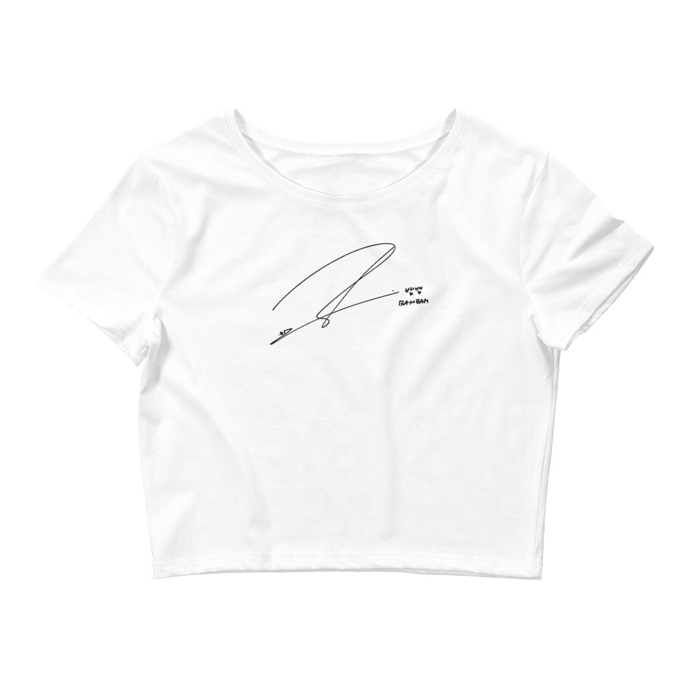 GOT7 BamBam, Kunpimook Bhuwakul Autograph Women's Cropped T-Shirt