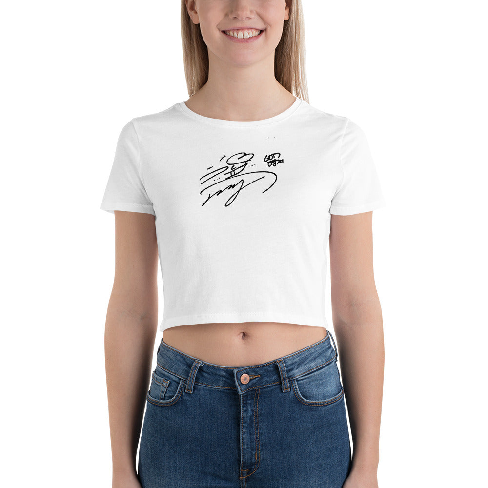 GOT7 Youngjae, Choi Young-jae Autograph Women's Cropped T-Shirt