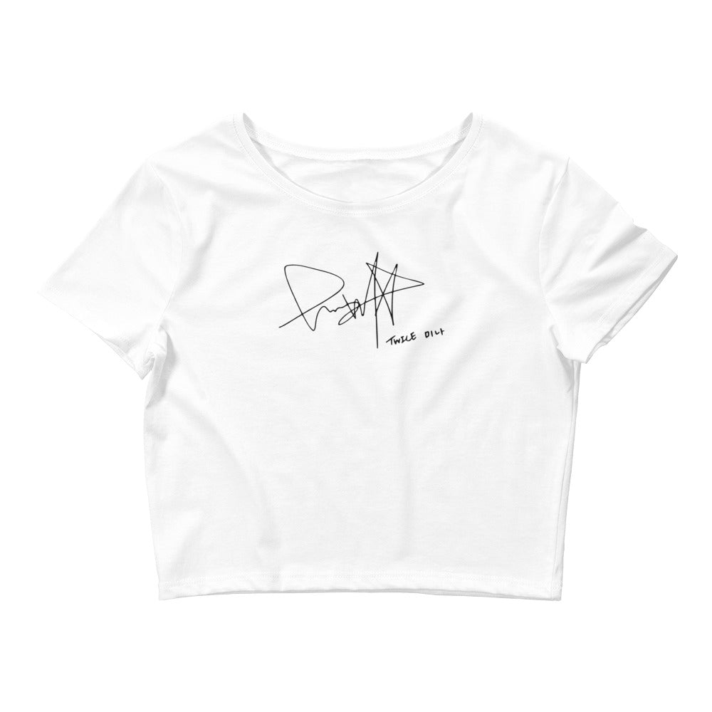 TWICE Mina, Mina Sharon Myoi Autograph Women's Cropped T-Shirt