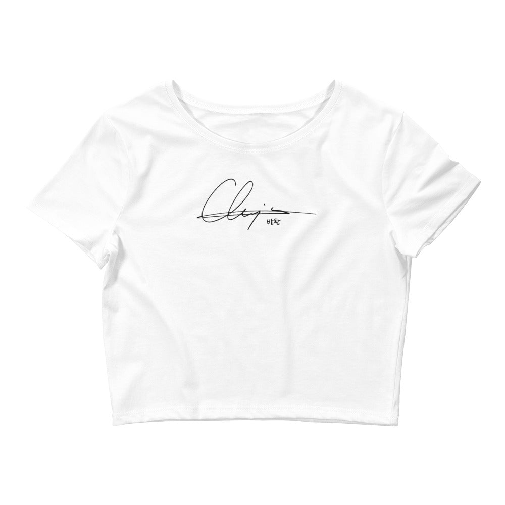 Stray Kids Bang Chan, Christopher Bang Autograph Women's Cropped T-Shirt