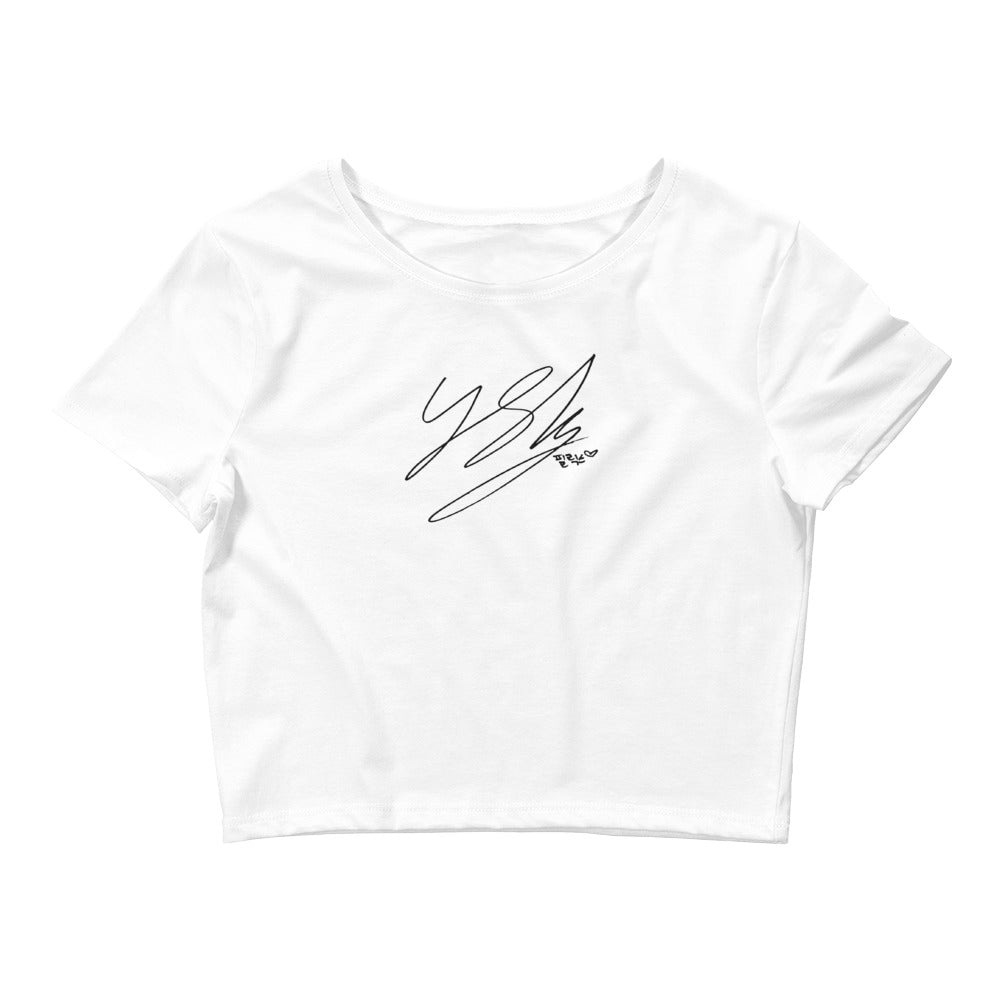 Stray Kids Felix, Lee Felix Autograph Women's Cropped T-Shirt