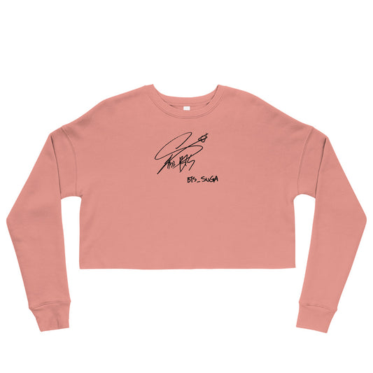 BTS Suga, Min Yoon-gi Autograph Women's Cropped Sweatshirt